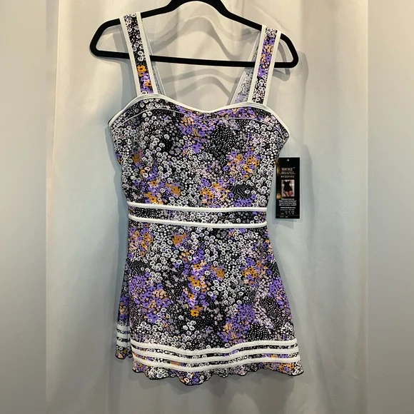 Shore Shapes Floral Swimdress - Picture 1 of 5